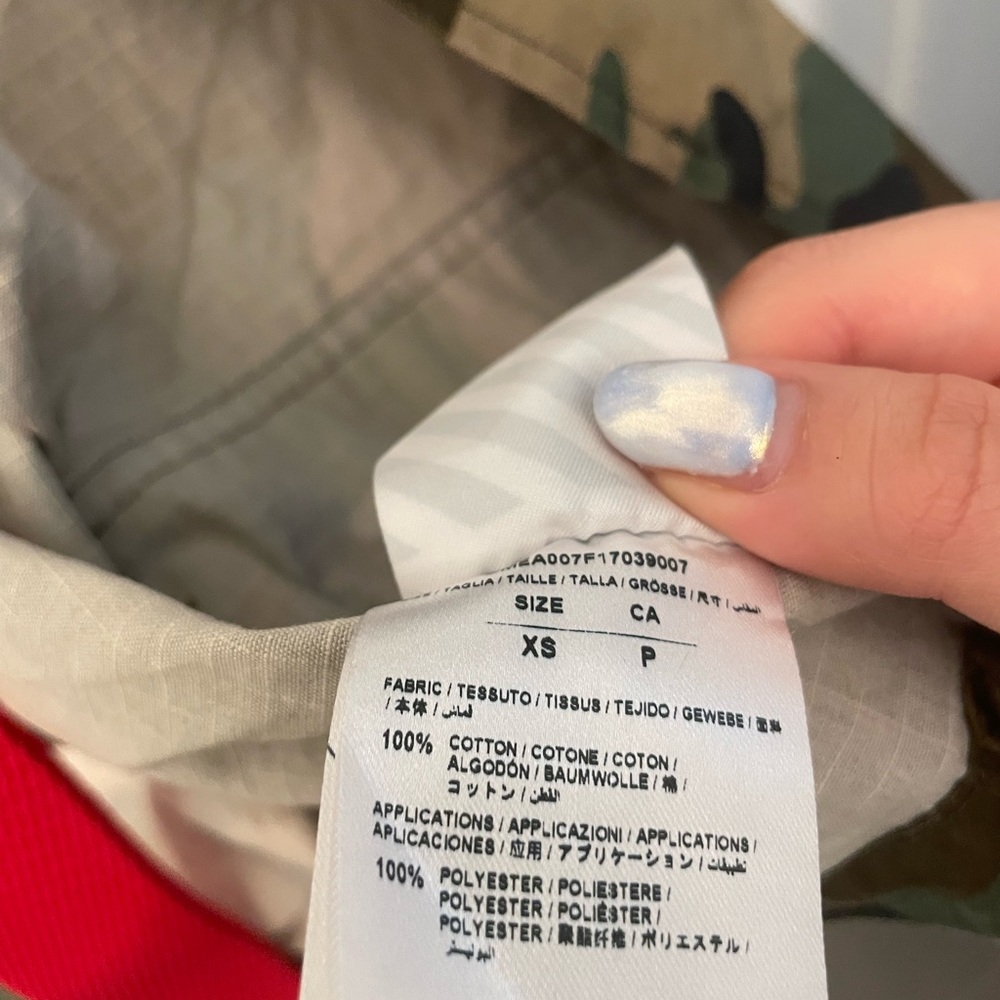 Virgil Abloh Off-White Green and White Military Field Army Jacket Camo Print - Picture 9 of 11